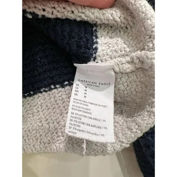 American Eagle Women's Striped Pullover Sweater Multicolor Size M - Picture 3 of 4